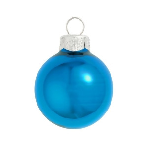 4Ct Shiny Wedgewood Blue Glass Ball Christmas Ornaments 4.75 120mm - All