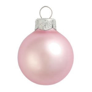 2Ct Matte Baby Pink Glass Ball Christmas Ornaments 6 150mm - All
