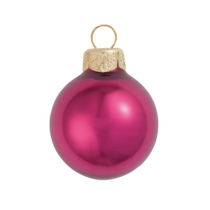 Pearl Bordeaux Red Glass Ball Christmas Ornament 7 180mm - All