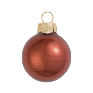 Pearl Chocolate Brown Glass Ball Christmas Ornament 7 180mm - All