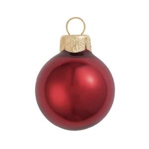 Pearl Burgundy Red Glass Ball Christmas Ornament 7 180mm - All