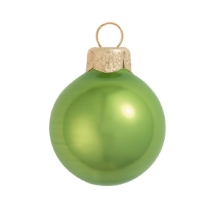 Pearl Lime Green Glass Ball Christmas Ornament 7 180mm - All