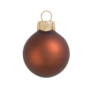 Matte Chocolate Brown Glass Ball Christmas Ornament 7 180mm - All