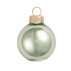 Shiny Shale Green Glass Ball Christmas Ornament 7 180mm - All