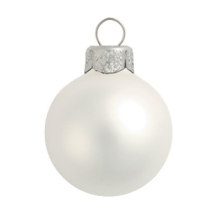 Matte Silver Glass Ball Christmas Ornament 7 180mm - All