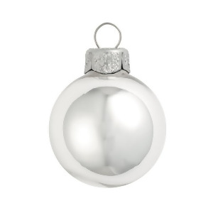Shiny Silver Glass Ball Christmas Ornament 7 180mm - All