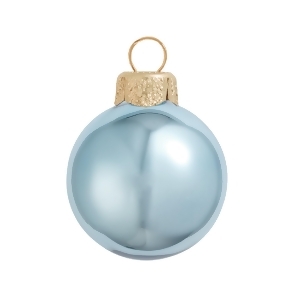 Shiny Sky Blue Glass Ball Christmas Ornament 7 180mm - All