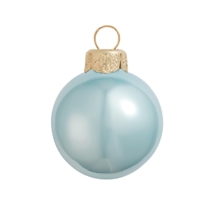 Pearl Sky Blue Glass Ball Christmas Ornament 7 180mm - All
