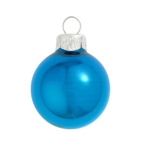 Shiny Wedgewood Blue Glass Ball Christmas Ornament 7 180mm - All