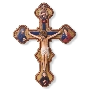 Pack of 2 Religious Renaissance Misericordia Crucifixes 14.5 - All