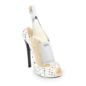 9 Fashion Avenue Monogram Women's Decorative High Heel Shoe Wine Bottle Opener - All