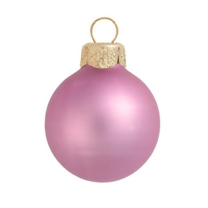 12Ct Matte Rosewood Pink Glass Ball Christmas Ornaments 2.75 70mm - All