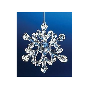 Club Pack of 36 Icy Crystal Decorative Small Snowflake Ornaments 3.5 - All