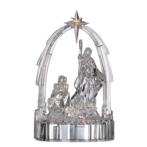 Pack of 2 Icy Crystal Illuminated Religious Christmas Nativity Figurines 11 - All