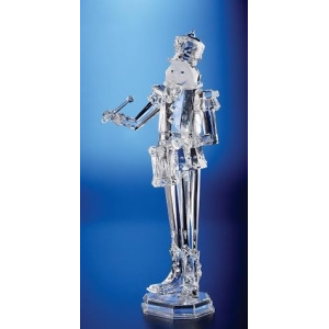Pack of 2 Icy Crystal Decorative Christmas Nutcracker Drummer Figure 18 - All