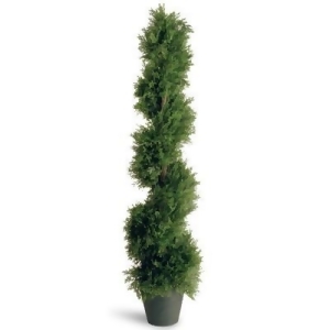 48 Potted Artificial Juniper Slim Spiral Topiary Tree - All