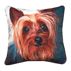 18 Robert McClintock Yorkie Style Square Throw Pillow - All