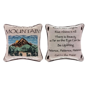 12.5 Advice from A Mountain Square Throw Pillow - All