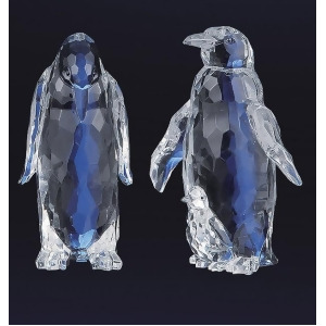 Pack of 4 Icy Crystal Decorative Penguin Figurines 5.5 - All