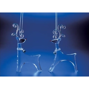 Club Pack of 16 Icy Crystal Decorative Christmas Standing Deer Ornaments 5 - All