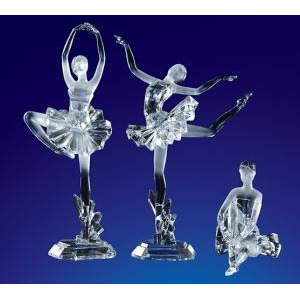 Pack of 6 Icy Crystal Decorative Ballet Dancer Figures 12 - All