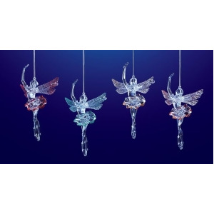 Club Pack of 16 Icy Crystal Decorative Dancing Fairy Ornaments 8.5 - All