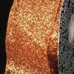 Premium Sparkling Copper Wired Glitter Craft Ribbon 2 x 40 Yards - All