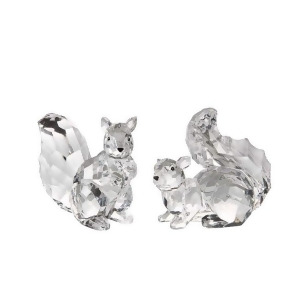 Pack of 8 Icy Crystal Decorative Squirrel Figurines 3.5 - All