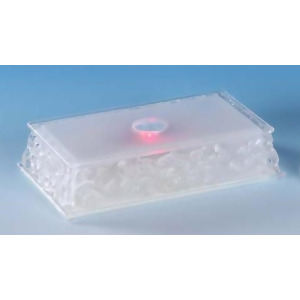 Pack of 8 Icy Crystal Illuminated Rectangular Base for Use Under Figurines 1 - All