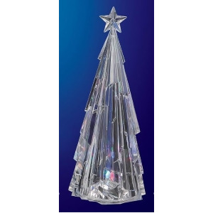 Pack of 4 Icy Crystal Illuminated Decorative Modern Christmas Tree Figurines 8 - All