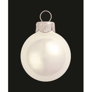 Pearl Polar White Glass Ball Christmas Ornament 7 180mm - All