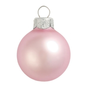 4Ct Matte Baby Pink Glass Ball Christmas Ornaments 4.75 120mm - All