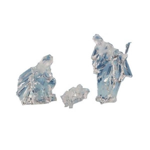 Pack of 2 Icy Crystal Religious Holy Family Christmas Nativity Figurines 8 - All