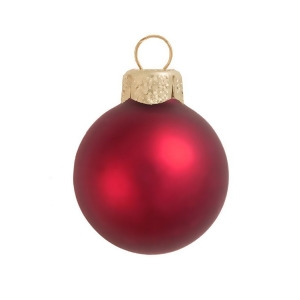 Matte Red Xmas Glass Ball Christmas Ornament 7 180mm - All