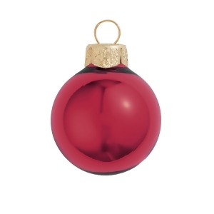 Shiny Burgundy Red Glass Ball Christmas Ornament 7 180mm - All