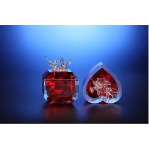 Pack of 8 Icy Crystal Decorative Red Dove Jewelry Boxes 4 - All