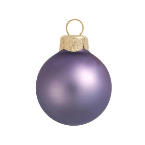6Ct Matte Lilac Purple Glass Ball Christmas Ornaments 4 100mm - All