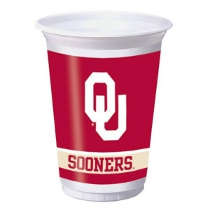 96 Ncaa University of Oklahoma Sooners Drinking Tailgate Party Cups 20 oz. - All