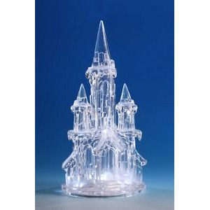 Pack of 2 Icy Crystal Illuminated Candy Land Castle Figures 15 - All