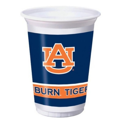 96 NCAA Auburn University Tigers Plastic Drinking Tailgate Party Cups - 20 oz. 