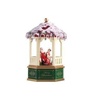 Pack of 2 Icy Crystal Animated Musical Christmas Color Gazebo Figurines 8.5 - All