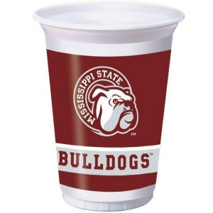 96 Ncaa Mississippi State Bulldogs Plastic Drinking Tailgate Party Cups 20 oz. - All