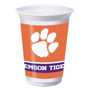 96 Ncaa Clemson University Tigers Plastic Drinking Tailgate Party Cups 20 oz. - All
