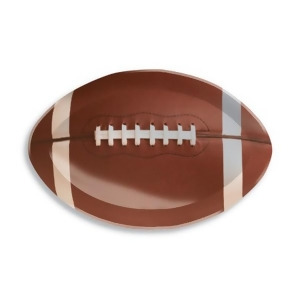 Club Pack of 12 Football Shaped Plastic Tailgate Party Snack Trays 17 - All