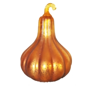 Set of 2 Mouth Blown Mercury Glass Matte Finish Decorative Gourds 11 - All
