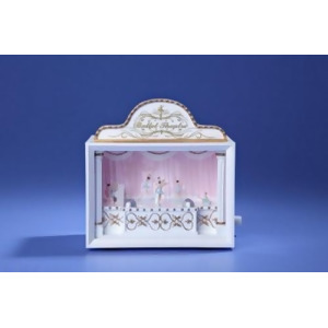 Pack of 2 Icy Crystal Animated Musical Decorative Ballet Theatre Figurines 6.25 - All