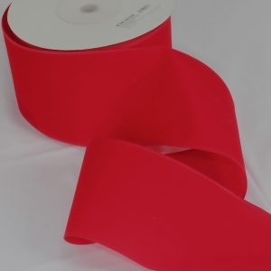 Versatile Velvet Red Indoor/Outdoor Wired Craft Ribbon 5 x 50 Yards - All