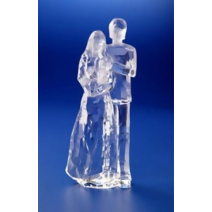 Pack of 6 Icy Crystal Young Couple with Infant Figurines 7.75 - All