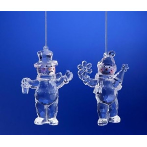 Club Pack of 16 Icy Crystal Christmas Snow People Ornaments 4 - All