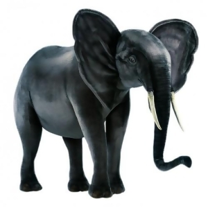 58.5'' Lifelike Handcrafted Extra Large Soft Plush Elephant Stuffed Animal - All